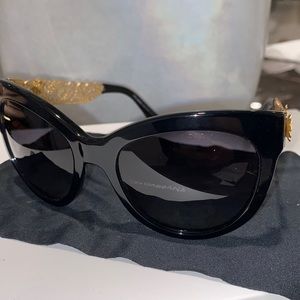 Dolce &Gabbana sunglasses in black + gold